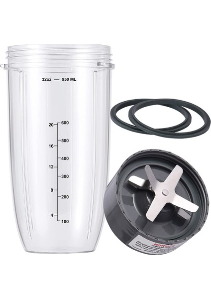 600W ve 900W Için Nutribullet Aksesuarları Için Nutribullet Blender, 1 Bardak ve 1 Bıçaklı Yedek Parçalar Için Uyumlu (Yurt Dışından)