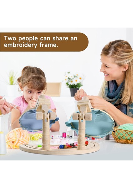 Nakış Çember Standı Ayarlanabilir - 360 ° Döndürülmüş Nakış Çerçevesi Standı, Nakış Eli Işi Sanat Zanaat (Yurt Dışından) modelleri