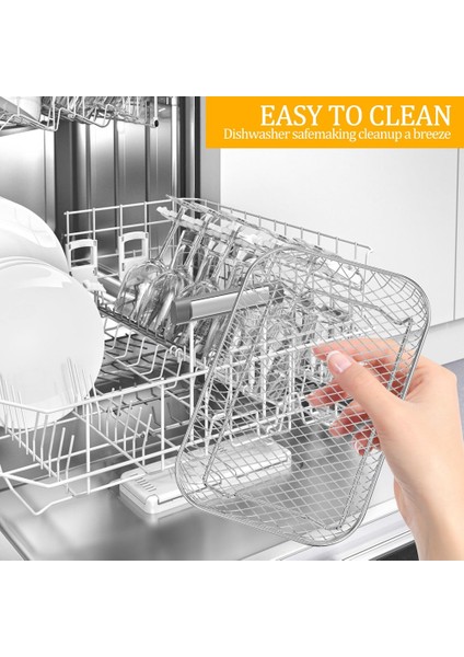 Fırın Için Hava Fritöz Rafı Meydanı 3 Katlı Istiflenebilir Kirpik Raf Paslanmaz Çelik Hava Fritöz Sepeti Hava Fritöz Pişirme (Yurt Dışından) indirimleri