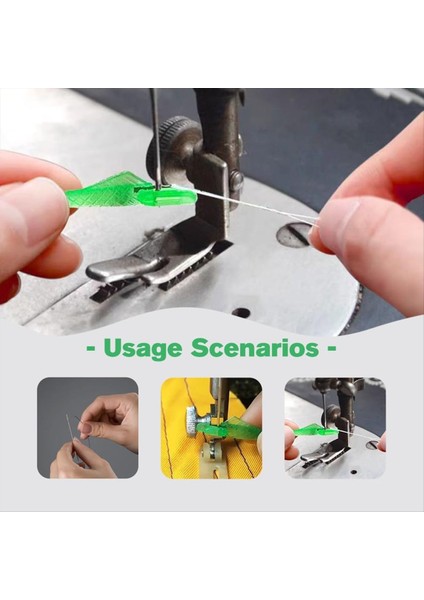 200PCS Balık Ağız Dikiş Makinesi Iğnesi, Hızlı Dikiş Makinesi Döngü Balık Tipi Iğnele (Büyük + Küçük) (Yurt Dışından)