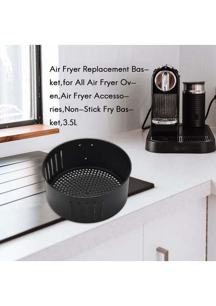 Hava Fritözü Yedek Sepet, Tüm Hava Fritöz Fırını, Hava Fritöz Aksesuarları, Yapışmaz Kızartma Sepeti, 3.5l (Yurt Dışından) indirimleri