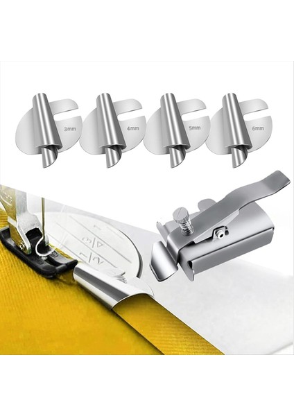 5pcs Manyetik Dikiş Kılavuzu ve Dikiş Haddelenmiş Hem Baskı Ayak Seti, Dikiş Makinesi Manyetik Hemmer Kılavuzu 3/4/5/6mm (Yurt Dışından) fiyatları