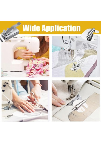 5pcs Manyetik Dikiş Kılavuzu ve Dikiş Haddelenmiş Hem Baskı Ayak Seti, Dikiş Makinesi Manyetik Hemmer Kılavuzu 3/4/5/6mm (Yurt Dışından) indirimleri