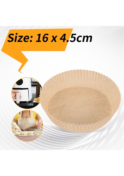 Tek Kullanımlık Kağıt Astar, Hava Fritöz Parşömen Kağıt Astarları Yapışmaz Pişirilemez Fırın Fırın Mikrodalga Fırın Kahverengi (Yurt Dışından) indirimleri