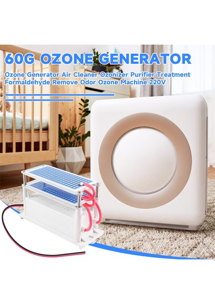 60G/S Ozon Jeneratör Hava Temizleyici Ozonizer Arıtma Işlemi Formaldehit Koku Ozon Makinesini Kaldır (Yurt Dışından) indirimleri