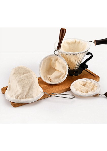 Yeniden Kullanılabilir Kahve Filtre Çantası Paslanmaz Çelik Saplı Bez Süzgeci Bırakma Potu Örgü El Yapımı Kahve Aletleri Çay Filtresi A (Yurt Dışından) fiyatları