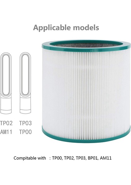 Dyson True Hepa Filtre Kulesi Arıtörü Saf Soğuk Bağlantı TP01, TP03, TP02, BP01 Bölüm 968126-03 Için Hava Temizleyici Filtresi (Yurt Dışından) modelleri
