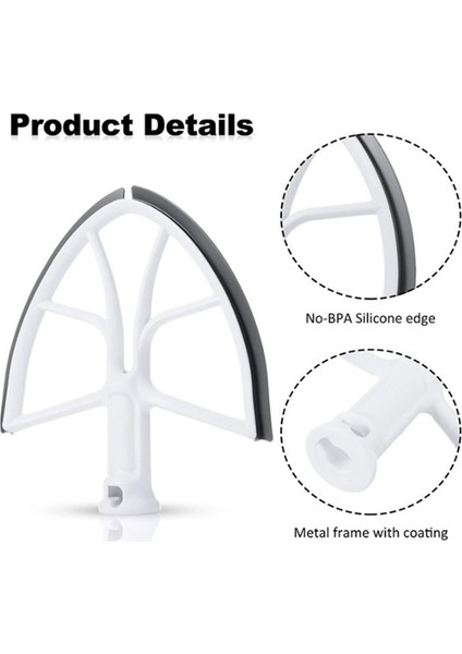 Silikon Kenarlı Esnek Kenar Çırpıcı Düz ​​çırpıcı Kürek Kitchenaid Için Yedek Yedek Parçalar 6qt Kase Kaldırma Stand Mikseri (Yurt Dışından) fırsatları