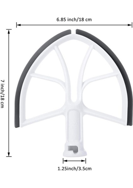 Silikon Kenarlı Esnek Kenar Çırpıcı Düz ​​çırpıcı Kürek Kitchenaid Için Yedek Yedek Parçalar 6qt Kase Kaldırma Stand Mikseri (Yurt Dışından) indirimleri