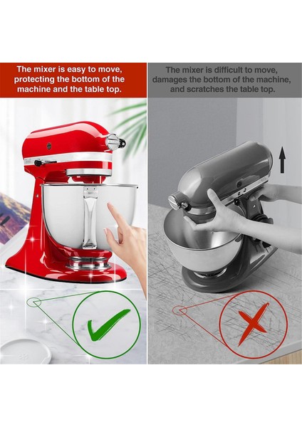 Kitchenaid Pad Için 2 Adet Kauçuk Kayma Önleyici Ped Sürgülü Makine Ped Mutfak Aletleri Ped (38CMX22CMX3MM) (Yurt Dışından) fırsatları