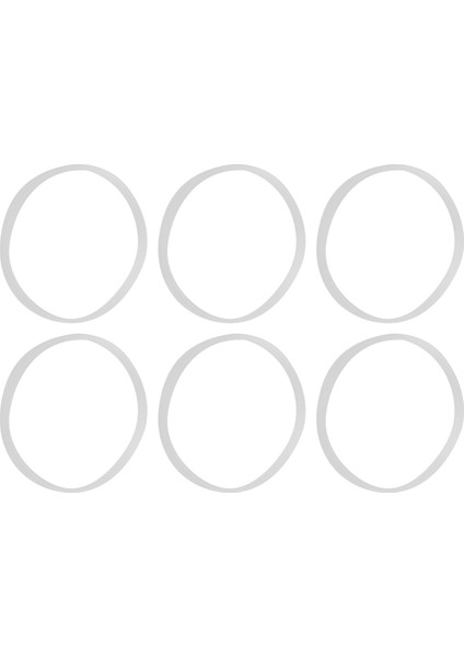 Sihirli Blender Flat/çapraz 6 Paket Için Yeni Yedek Contalar Kauçuk Mühür Yüzüğü (Yurt Dışından) modelleri