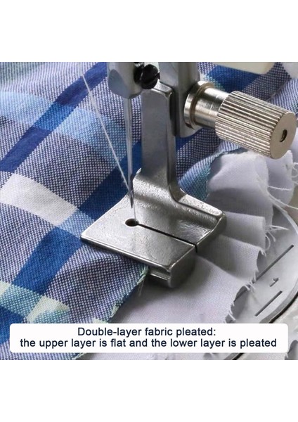 2pcs Borulama Dikiş Makinesi Baskı Ayağı, Plealed/shirring Baskı Ayağı Toplama Endüstriyel Dikiş Makinesi Için P5W (Yurt Dışından) modelleri