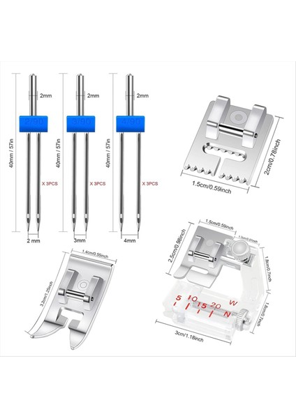 Preser Ayağı ile Çift Iğne Evrensel Ev Dikiş Makineleri Için Uygun Farklı Basınç Ayakları (Yurt Dışından) fiyatları