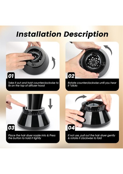 Saç Kurutucu Difüzör Ince Kalın Kıvırcık Dalga ve Kıvırcık Saç Salonu Aracı Için Evrensel Saç Difüzör Eki Klipsli (Yurt Dışından) fırsatları