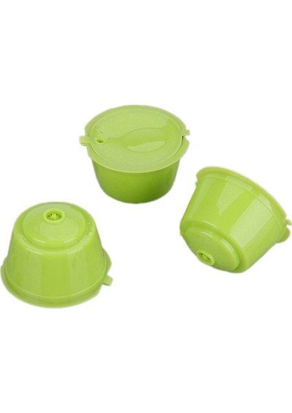 Dolce Gusto Makinesi Için Yeniden Kullanılabilir Pod Doldurulabilir Filtre Pod Kapsül Bardak Kahve, Yeşil (Yurt Dışından)