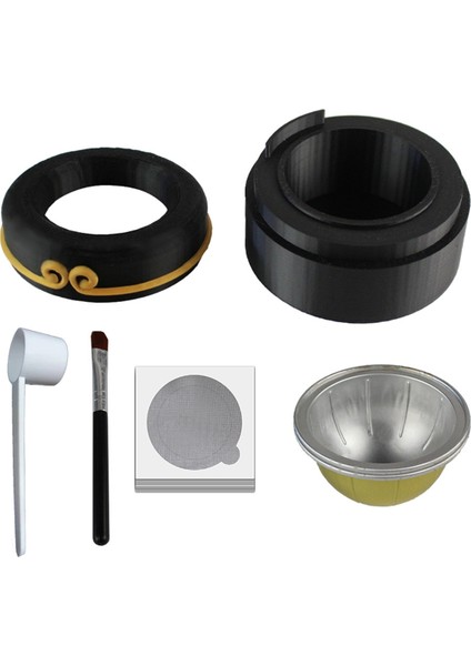 Vertuo Serisi Için Yeniden Kullanılabilir Kahve Kapsülü Dıcs/kapak 50 Pc ile Boş Kasa Boş Kasa (Yurt Dışından)