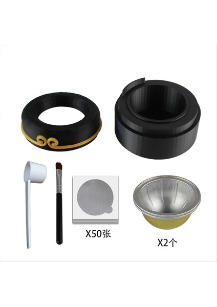 Vertuo Serisi Için Yeniden Kullanılabilir Kahve Kapsülü Dıcs/kapak 50 Pc ile Boş Kasa Boş Kasa (Yurt Dışından) indirimleri