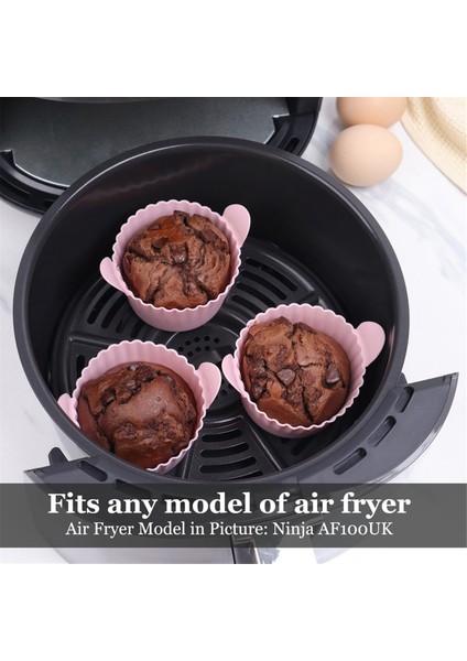 Silikon Air Fritöz Yumurta Kalıp 6 Paket Yeniden Kullanılabilir Silki Silikon Yumurta Isırık Kalıpları, Silikon Çörek Astar Haşlanmış Yumurta Bardakları (Yurt Dışından) fiyatları