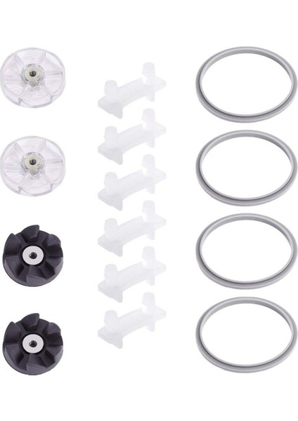 14PCS Blender Conta Halkası Şok Geçirmez Pedler Nutribullet Için Şeffaf Tekerlekler 600/900 Serisi Blender Yedek Parça Kiti (Yurt Dışından)