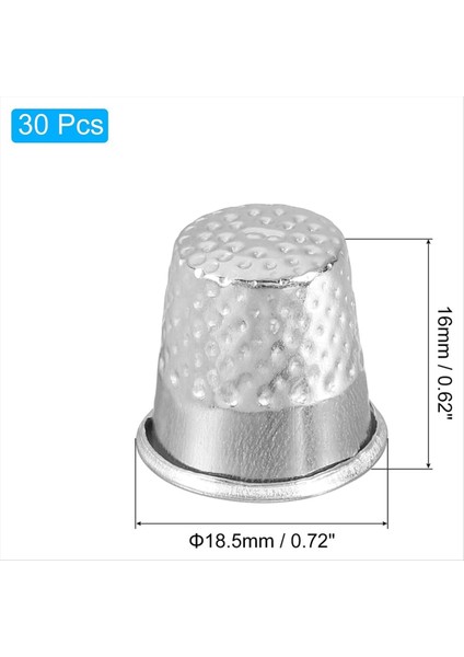 Dikiş Yüksük Parmak Koruyucusu, 20 Adet El Dikiş Için Metal Parmak Kalkan Halkası, Zanaat Aksesuarları Dıy Dikiş Aletleri (Yurt Dışından) modelleri