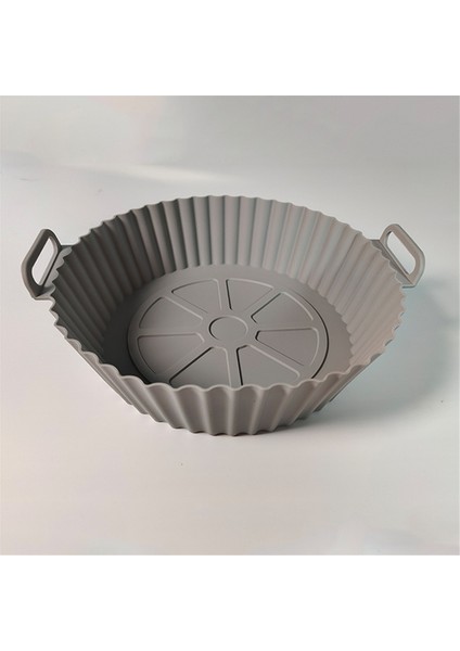 Hava Kızartma Tavası Silikon Sepet Için Pizza Kızarmış Tavuk Hava Fritöz Yeniden Kullanılabilir Hava Kızartma Tava Pedi Kahverengi (Yurt Dışından) fırsatları