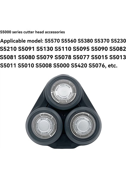 Philips Serisi 5000 Elektrikli Kafalar Için SH50 Yedek Kafaları Komple Kafa S5252 S5270 S5271 S5077 Jilet Bıçakları B (Yurt Dışından) modelleri