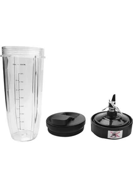 32 Oz Kupa, Bazı Ile Kapalı ve Blade 7 Fıns Dişli Değiştirme Parçaları Bıçak Blade Montajı Nutri Ninja BL450/ BL456/ BL455 (Yurt Dışından) fırsatları