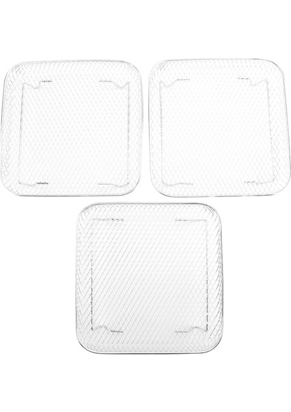 8 Inç Hava Fritöz Rafı Anında Girdap Havası Fritözü Için, Philips Için, Cosori Air Fritöz Için, Kare Üç Istiflenebilir Dehidratör Rafları (Yurt Dışından) fiyatları