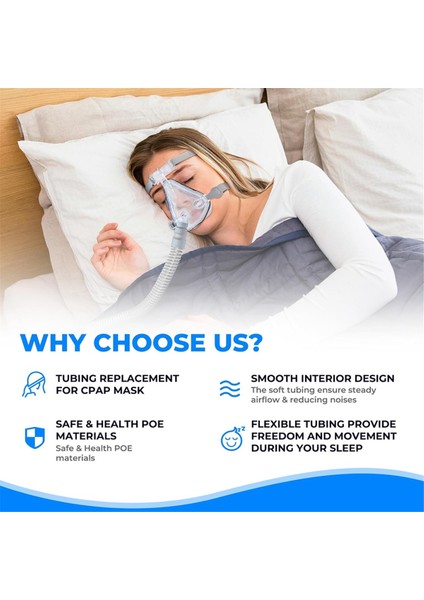 2 Paket Cpap Malzemeleri Için Evrensel Boru Değiştirme, Philips Respironics Için 6 Ayak Hortumları, Resmed Airsense (Yurt Dışından) fiyatları