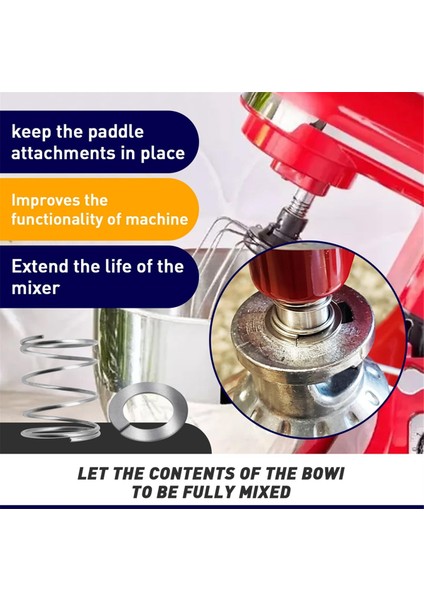 Mutchanaid Mikserler Için 8 Pack Yay ve Yıkayıcı Mutfaktaid Stand Mikseri Için 3.5/4/5/6/7qt Için (Yurt Dışından) modelleri