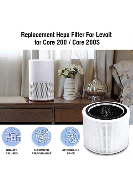 Pm2.5 Levoit Hava Temizleyici Çekirdeği Için Hepa Filtresi 200 Aktif Karbon Filtre Çekirdeği 200S Hava Temizleyici Filtresi (Yurt Dışından) fırsatları
