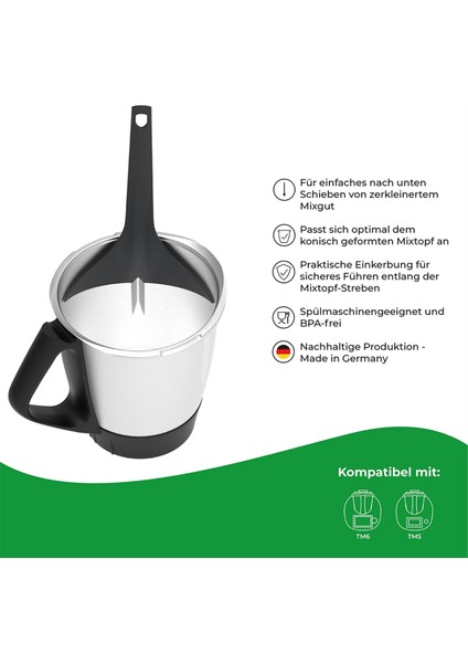 Thermomix Tm5 Için Iç Duvar Spatula, Tm6 Ev Mutfak Potu Yüzey Temizleme Sıyırıcı Gadget Spatula Pratik Çentik (Yurt Dışından) fırsatları
