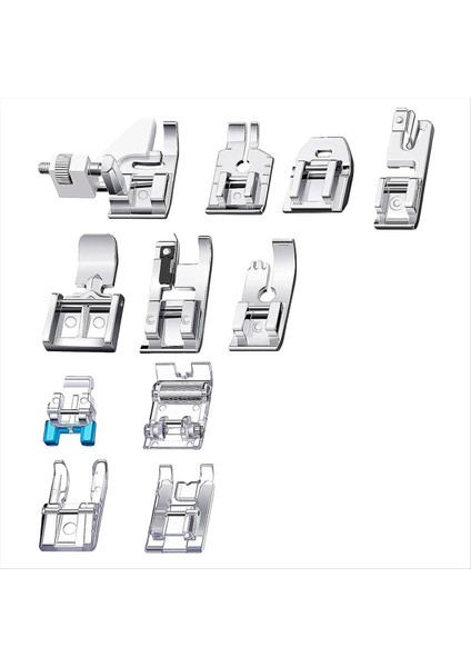 11PCS Baskı Ayak Seti, Zig Zag, Düz Dikiş Ayağı, Silindir Ayak, Dikiş Makinesi Ayak Preser Ayakları Seti (Yurt Dışından)