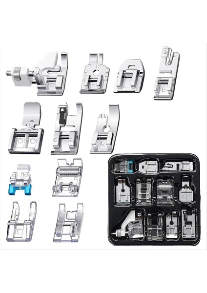 11PCS Baskı Ayak Seti, Zig Zag, Düz Dikiş Ayağı, Silindir Ayak, Dikiş Makinesi Ayak Preser Ayakları Seti (Yurt Dışından) fiyatları
