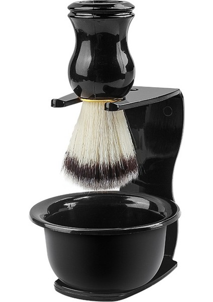 Erkek Tıraş Kasesi Fırçası Set Berber Mağazası Tıraş Araçları Yıkama Yüz Tıraş Kasesi Fırçası (Yurt Dışından)