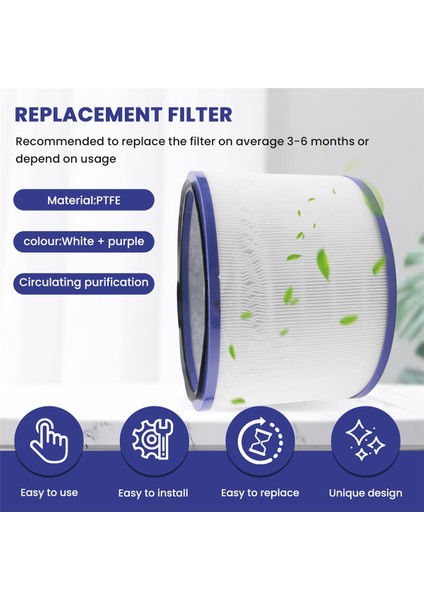 Dyson Pure Hot + Cool Link HP00 HP00 HP01 HP02 HP03 DP01 Hepa Hava Temizleyici Filtresi Için Yedek Hepa Filtresi (Yurt Dışından) fırsatları