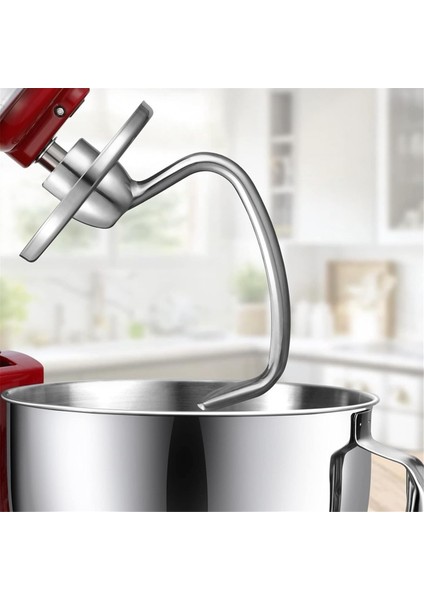 Mutfaktaid Için Kalkan K45DH Hamur Kancası Dökülme 4.5-5qt Mixer Bowl Mutfakaid Stand Mikser Ekleri (Yurt Dışından)