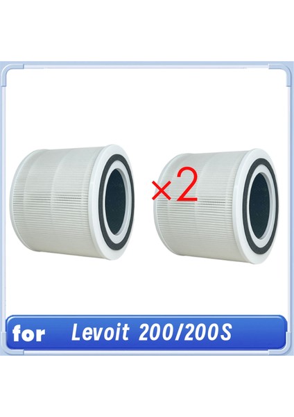2 Pcs Pm2.5 Levoıt Hava Temizleyici Çekirdeği Için Hepa Filtresi 200/200S Aktif Karbon Filtre Çekirdeği (Yurt Dışından)
