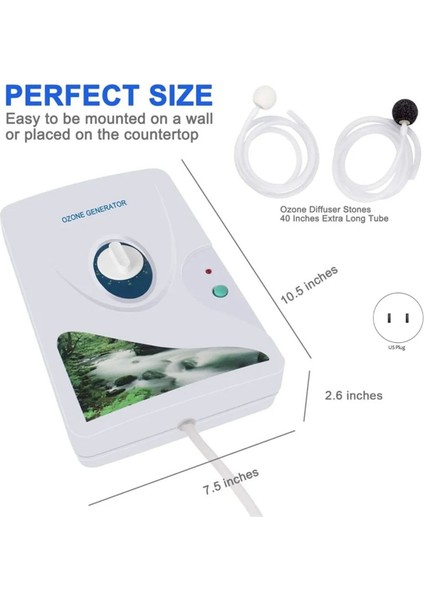 Taşınabilir Ozon Jeneratörü 600MG Su Ozonator O3 Ev Havası, Su, Meyveler, Sebzeler Temiz Bizi Tapa Için Ozon Makinesi (Yurt Dışından) indirimleri