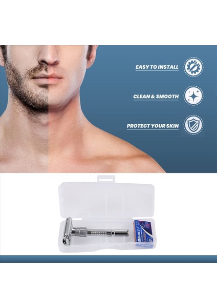 Klasik Tutucu Jilet Çift Kenarlı Kelebek Bükülmüş Açılış T Şeklindeki 9 Vitesli Radikal Ayar Ön Tıraş Tirayı Unisex, Tabansız 5 Bıçak ve Depolama Kutusu Gönderdi (Yurt Dışından) fiyatları