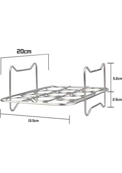 Ninja Foodi DZ201/401 Hava Fritöz Aksesuarları Için Yumurta Vapur Raf Paslanmaz Çelik Hava Fritöz Rafı (Yurt Dışından) fırsatları