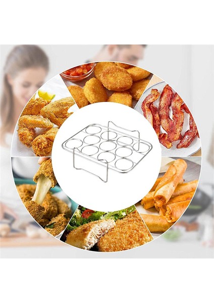 Ninja Foodi DZ201/401 Hava Fritöz Aksesuarları Için Yumurta Vapur Raf Paslanmaz Çelik Hava Fritöz Rafı (Yurt Dışından) indirimleri