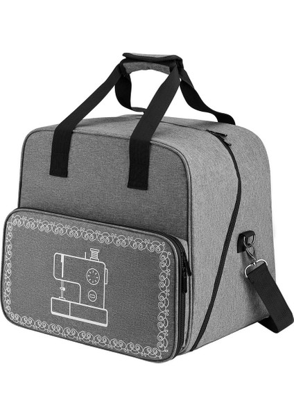 Büyük Dikiş Makinesi Çantası Depolama Çantası Tote Dikiş Aksesuarları Grey Için Çok Fonksiyonlu Taşınabilir Organizatör Çantası (Yurt Dışından)