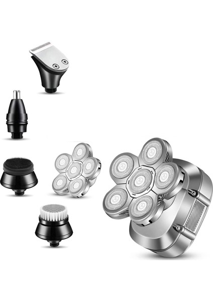 Kel Erkekler Için Kafa Tıraş Makinesi Elektrikli Tırnaklar Yükseltme Döner Tıraş Makinesi En Iyi Çırpıcı Insan Için Şarj Edilebilir Kel Erkek Ustura (Yurt Dışından)