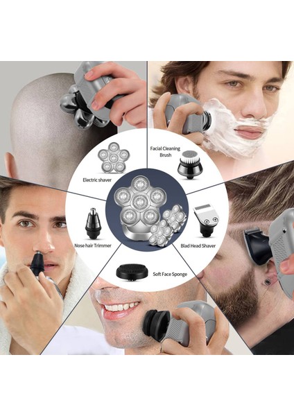 Kel Erkekler Için Kafa Tıraş Makinesi Elektrikli Tırnaklar Yükseltme Döner Tıraş Makinesi En Iyi Çırpıcı Insan Için Şarj Edilebilir Kel Erkek Ustura (Yurt Dışından) fırsatları
