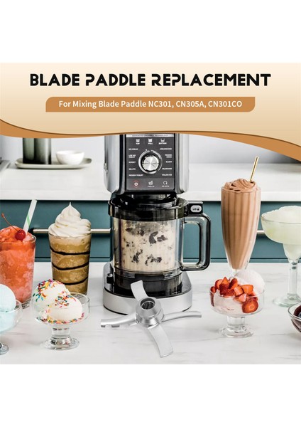 Ninja Creami NC300 Serisi Dondurma Üreticileri Için Yedek Kürek Bıçağı, Blade Paddle NC301, CN305A, CN301CO (Yurt Dışından) fırsatları