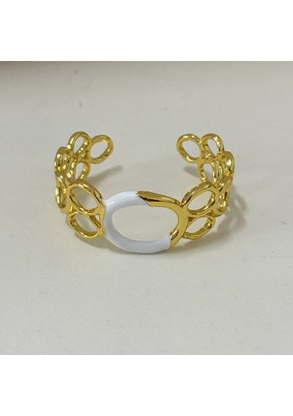 Metal Daire Ekli Damla Renkli Açılmış Bileklik (Yurt Dışından) fırsatları