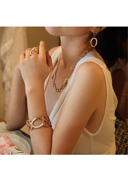 Metal Daire Ekli Damla Renkli Açılmış Bileklik (Yurt Dışından) fırsatları