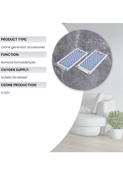 2 Adet Taşınabilir Seramik Ozon Jeneratörü Çift Entegre Seramik Plaka Ozonizer Hava Su Hava Temizleyicisi Parçalar-5g (Yurt Dışından) fırsatları