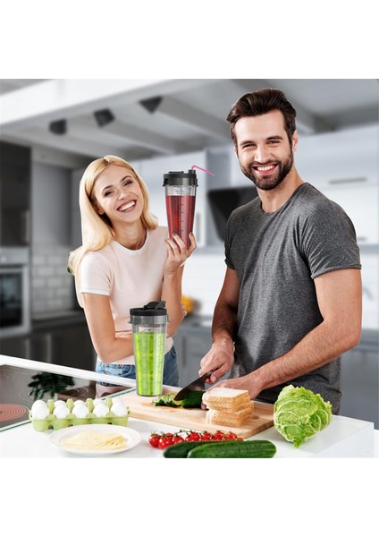 Ninja Için Blender Yedek Parçaları, Kapaklı 24OZ Ninja Blender Bardakları, Nutri Ninja Otomatik Iq Blender Için Blender Blade (Yurt Dışından) fırsatları